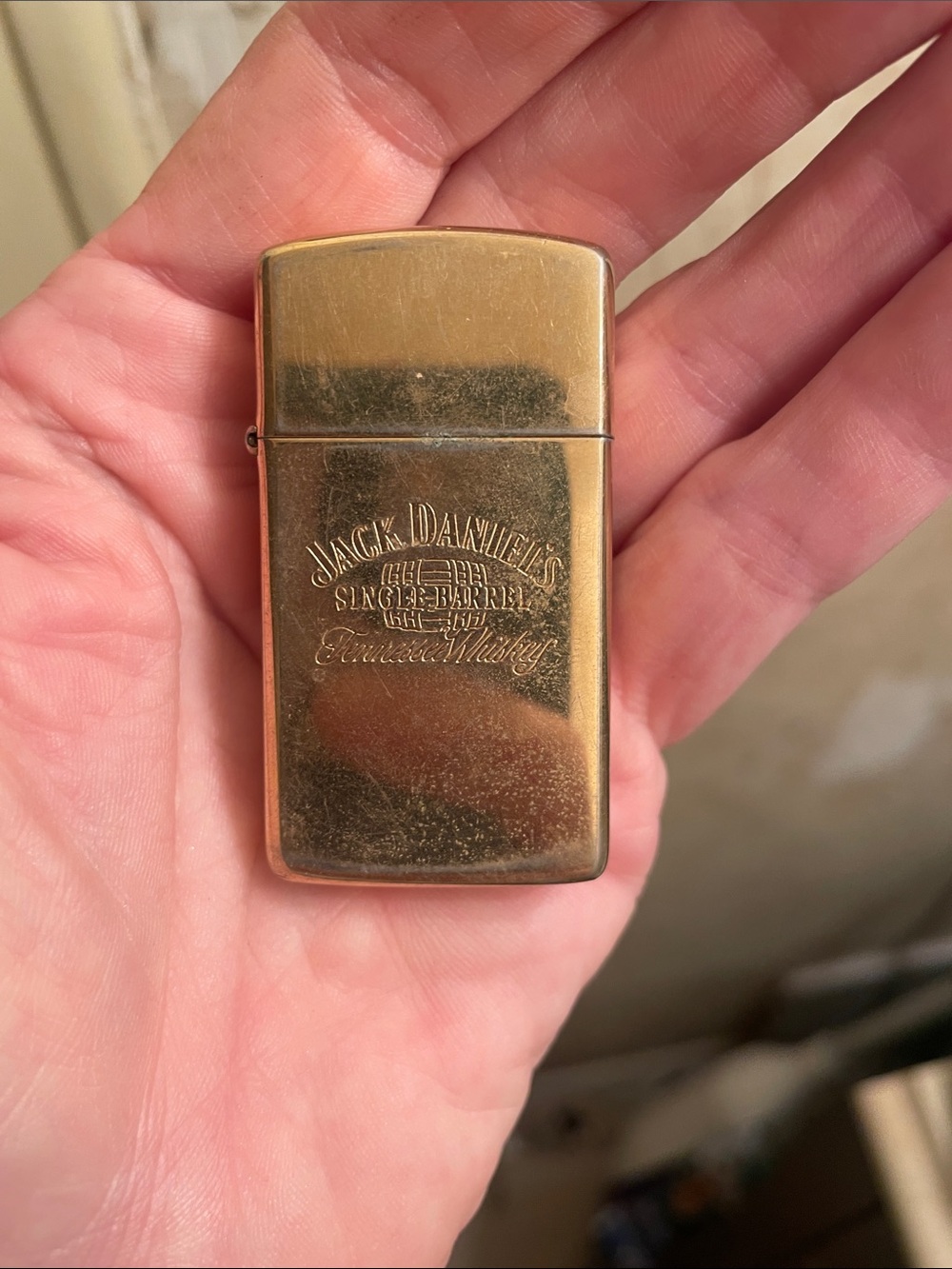 1980’s Jack Daniel's Brass Metal Windproof Lighter -